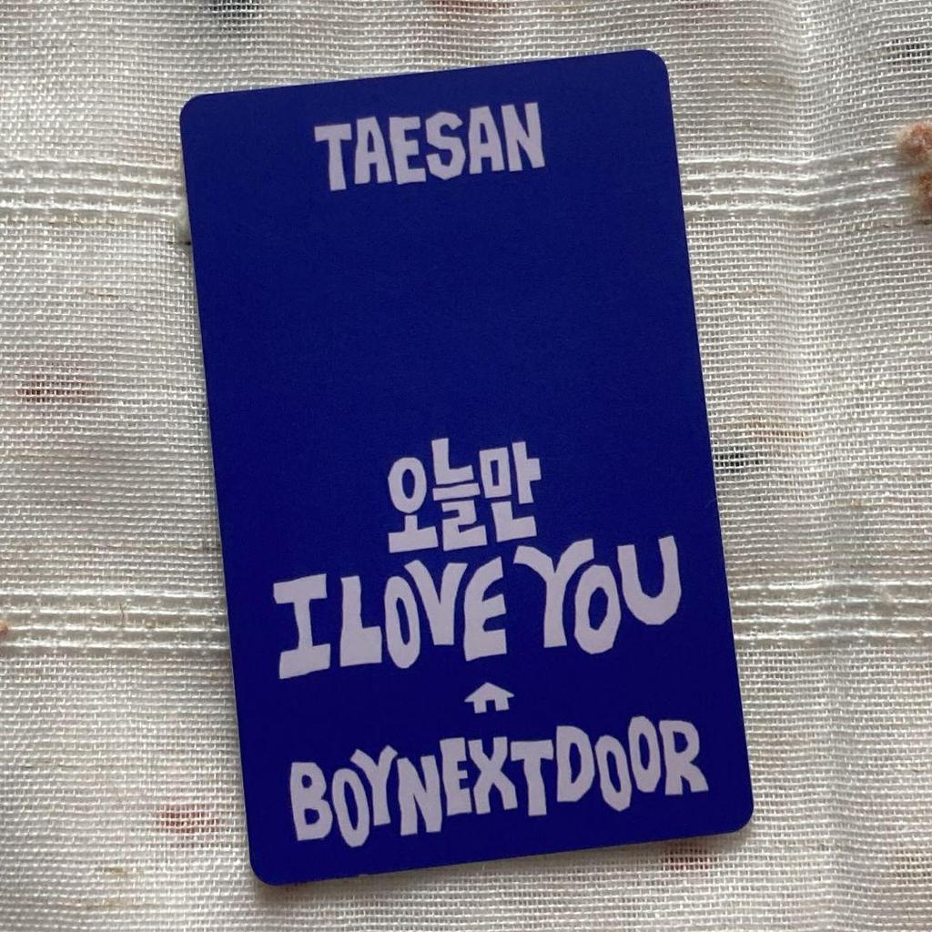 [USED] BOYNEXTDOOR LINE MUSIC Limited Edition Tae San Trading Card