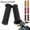 Retro Motorcycle Hand Grips Universal 7/8" 22mm 24mm Non-slip Rubber Handlebar Grips for Moto Scooter Motocross Motorbike