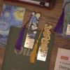 Oil Painting Style Retro Famous Painting Metal Bookmark, Handbook Reading Book Clip Book Buckle Pendant, Student Graduation Gift