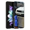 Z Flip 4 Phone Case for Samsung Galaxy Z Flip 3 5G ZFlip3 Flip3 Zflip Flip4 Black Hard Cover Boy See Sports Car Jdm Drift Shell