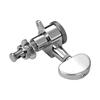 Alloy Metal Electric Guitar Machine Heads Knobs String Tuning Peg Locking Tuners Pack of 6 Pieces 3L3R with Mounting Screws and Ferrules Silver
