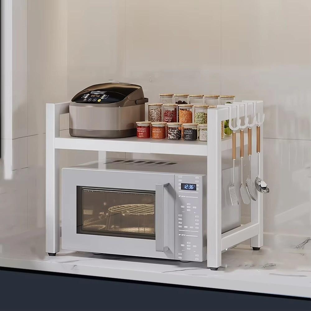 Retractable Metal Kitchen Storage Rack Adjustable Oven Storage Shelf Seasoning Storage