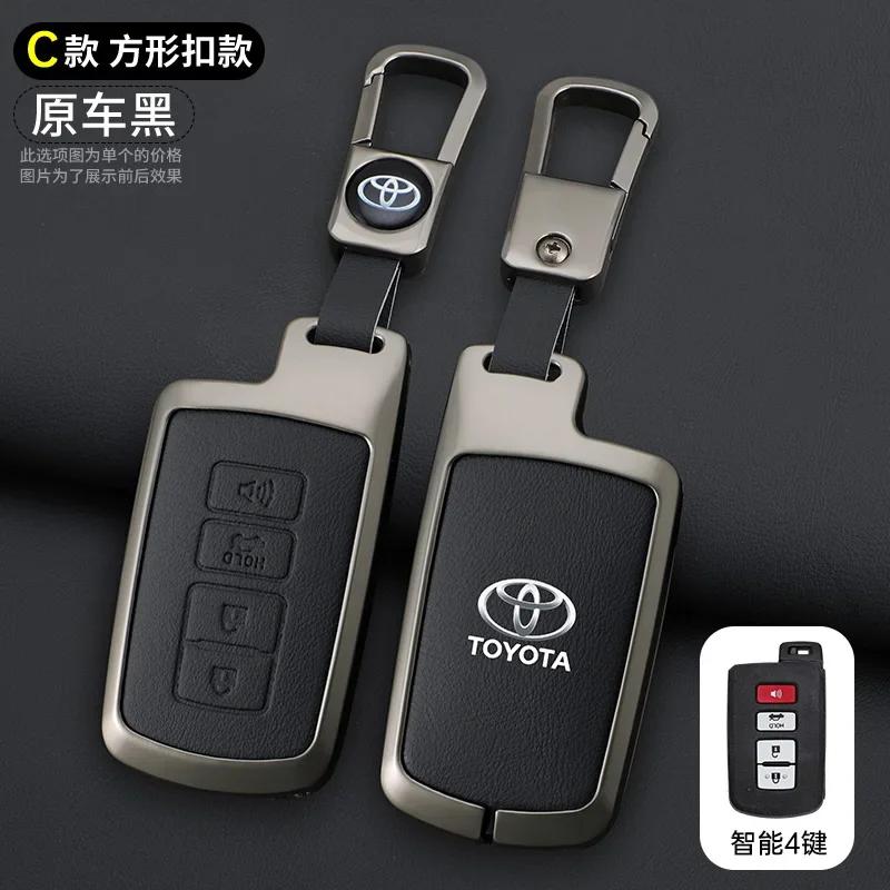 Car Key Case for Toyota Key Cover For CHR RAV4 Auris Avensis Prius Aygo Camry Corolla Land Cruiser 200 Prado Crown Car Key Fob