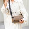 Мягкая кожа большая вместимость модная широкая плечевая лямка сумка мессенджер на одно плечо женская 2025 весна новая универсальная женская