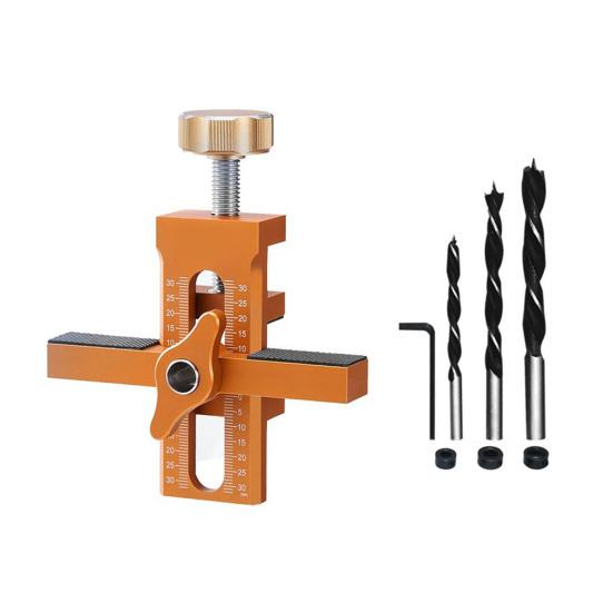 Регулируемый инструмент для сборки дверцы шкафа с набором сверл Установка переносной дверцы шкафа