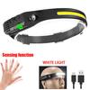 Super Bright Led Headlamp Portable COB Sensor HeadLight With 18650 Battery USB Rechargeable Head Flashlight For Fishing Camping