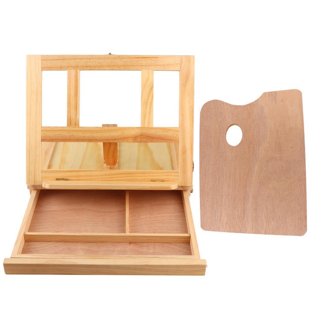 Adjustable Art Support Rack with Drawer Painting Stand Artist Easel Desktop Oil Painting