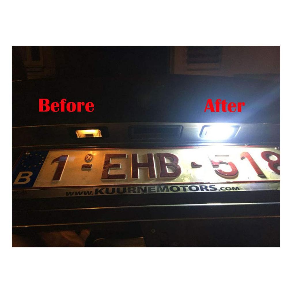 Светодиодная лампа подсветки номерного знака, 1 пара, автомобильная светодиодная лампа подсветки номерного знака для