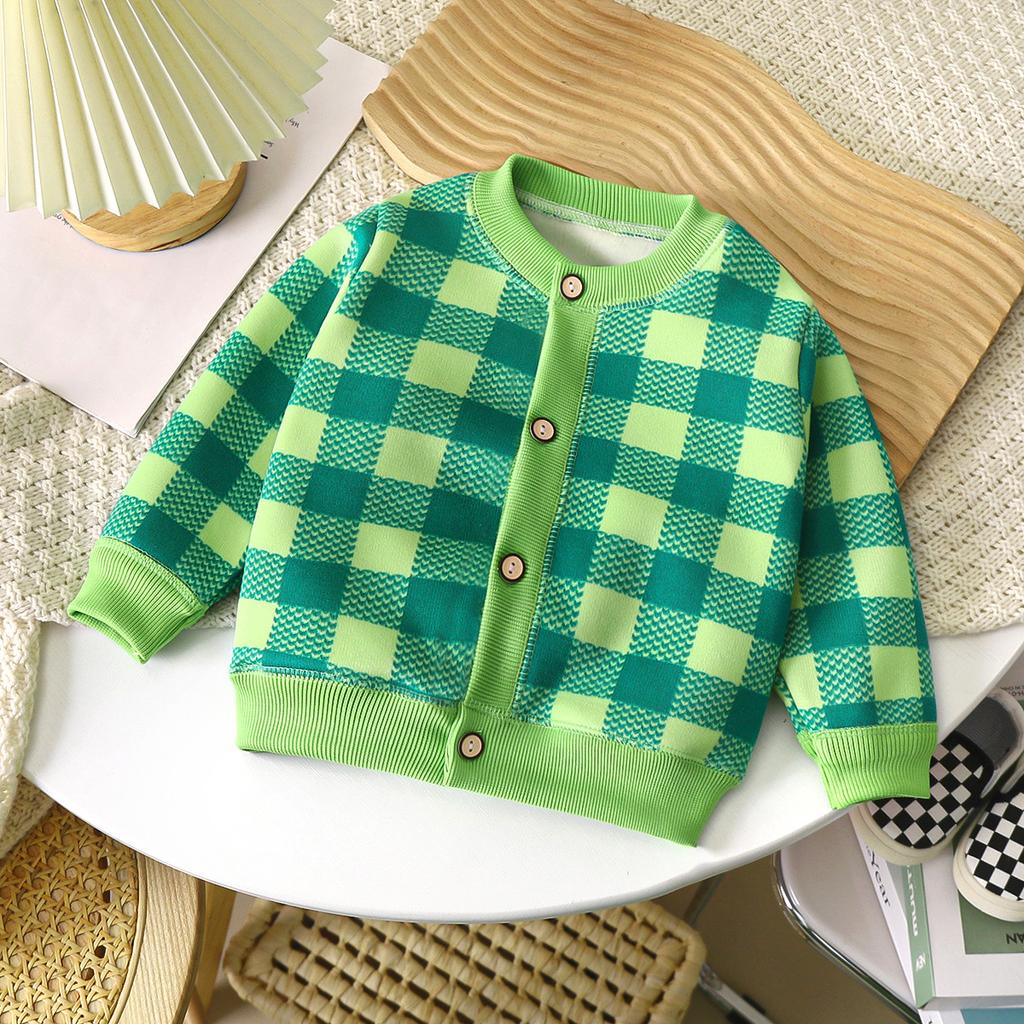 2025 New Knitted Jacket Boys and Girls Must-have Thick Warm Cardigan Autumn and Winter Girls Sweater Baby Boy Sweater