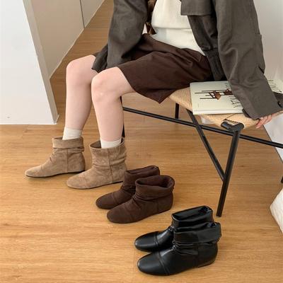 Женские ботильоны на скрытой платформе, короткие ботинки, обувь 2025 весна-осень, одинарные ботинки, остроносые, хаки, юбка, высокий каблук, тонкие ботинки