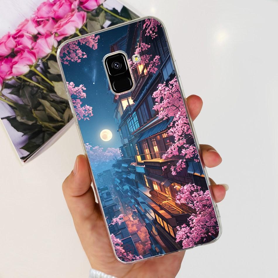 Для Samsung Galaxy A8 (2018) / A8+ (2018) Мягкий силиконовый TPU чехол SM-A730F A530F для Samsung A 8 A8 Plus, милые чехлы с мультяшными пандами