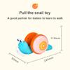 Pull String Cartoon Snail Pet Toy Baby Learn To Crawl&Pull Toy Children's Early Education Toys Baby Toddler Toy