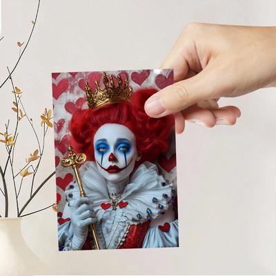 32 шт., Синие открытки «Алиса в Стране чудес», Джокер, Подарки на день рождения/юбилей, Коллекционные, Подходят для дарения, Можно отправить по почте.