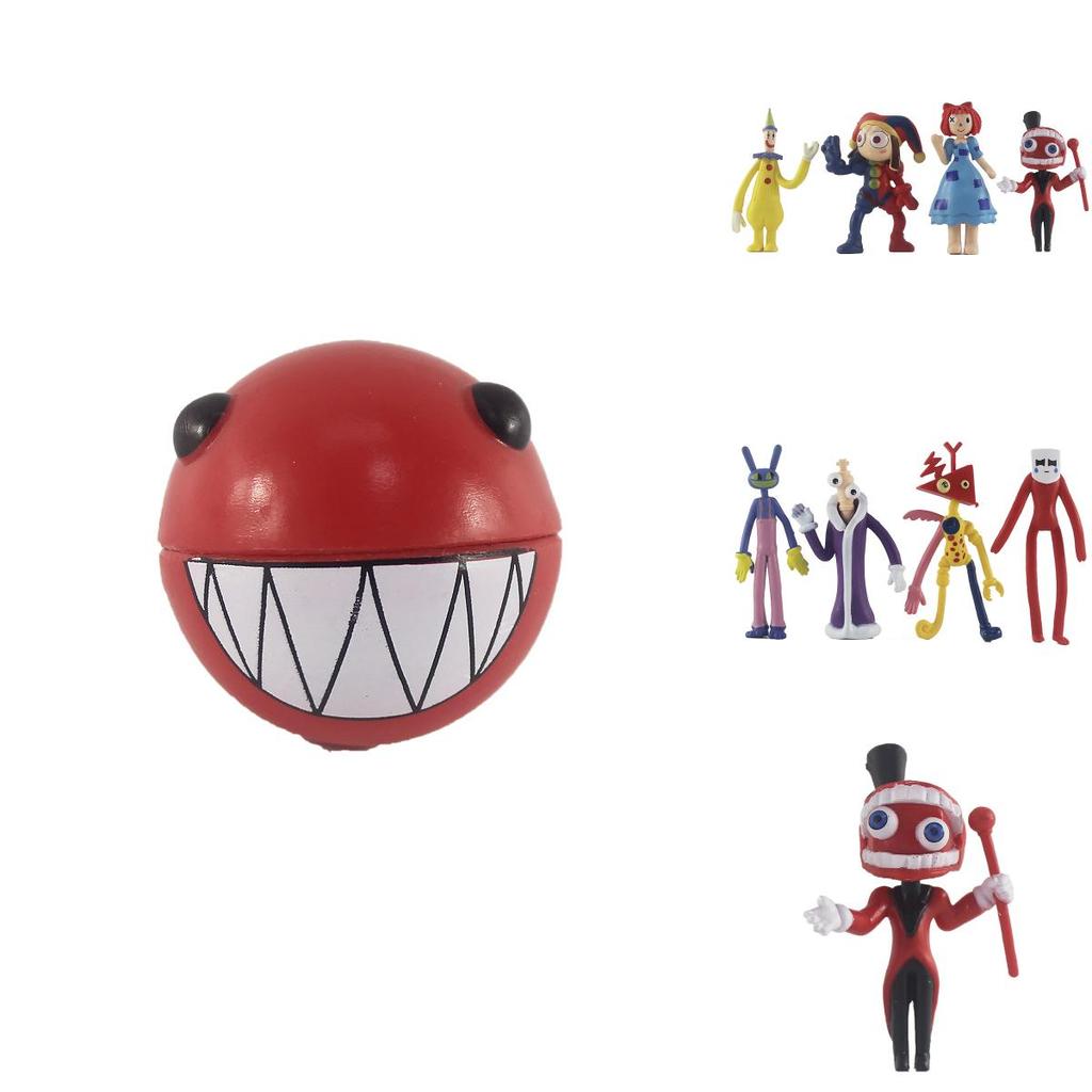 Красочные ПВХ мультяшные фигурки из Волшебного Цирка Чисел для модного украшения автомобиля