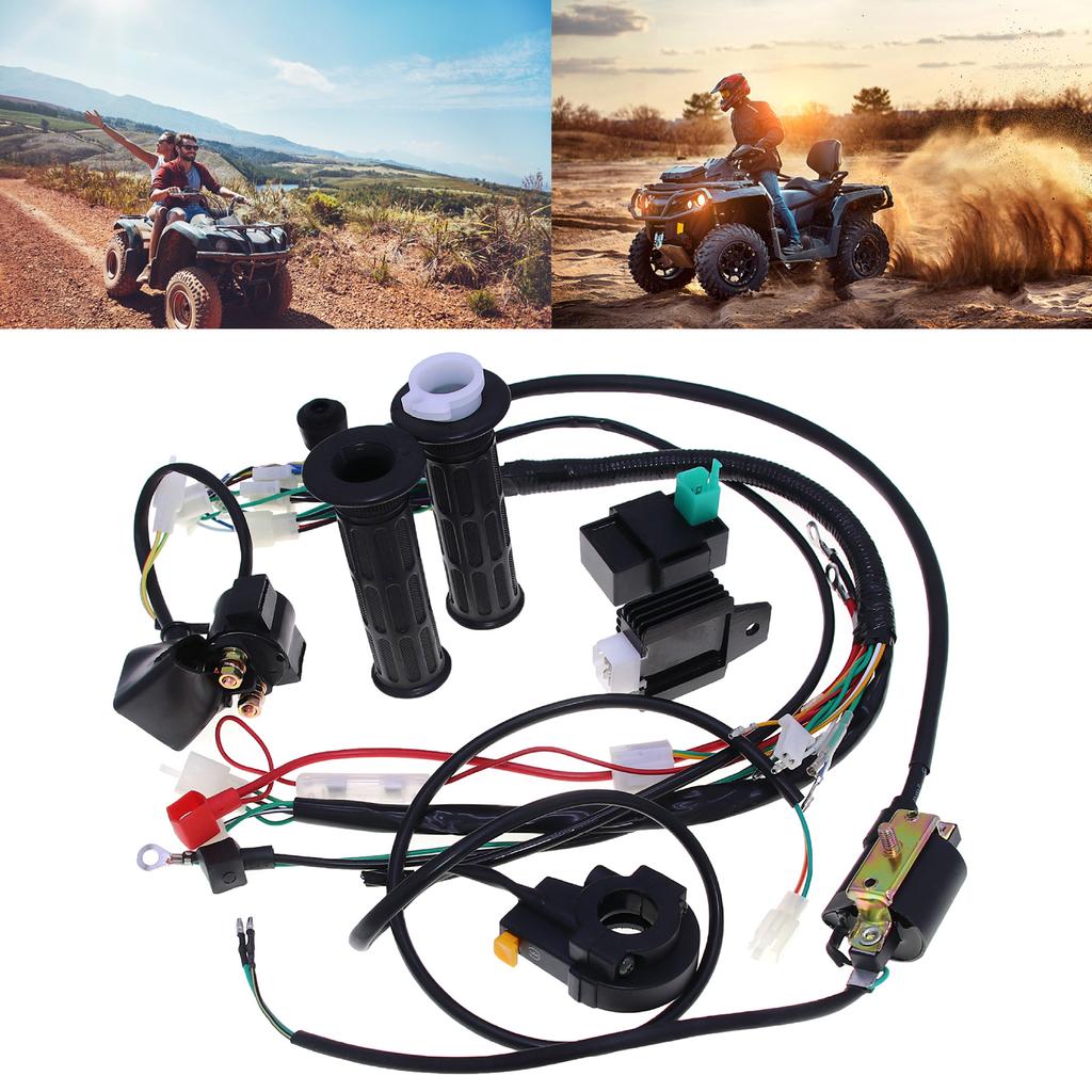 CDI Катушка зажигания Жгут проводов Статор в сборе Проводка Совместимо для Электрического Квадроцикла 50CC 70CC 90CC 110CC 125CC Мотоцикла