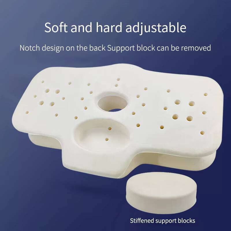 Ergonomic Orthopedic Memory Foam Neck Support Pillow Comfortable Removable Cover Customized Sleeping Travel Positioner