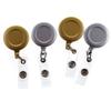 Gold Silver Retractable Badge Reel Name Tag Easy To Pull Buckle ID Card Holder  Office Accessories