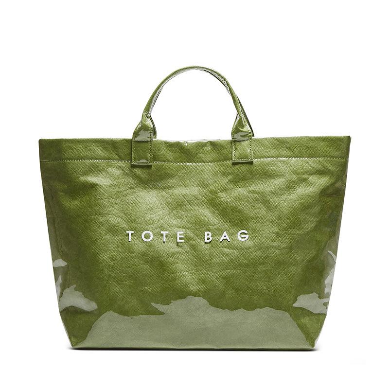 Модная винтажная сумка для поездок на работу из крафт-бумаги большой емкости