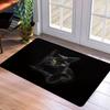 1Pcs Anti Fatigue Kitchen Rugs, Black Cat Print Waterproof Non-Slip Thick Cushioned Kitchen Mat Heavy Duty Comfort Standing Mat for Kitchen