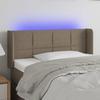 VidaXL LED Headboard Bedroom Furniture Single Bed Accessory Headboard Interior Taupe 3123214
