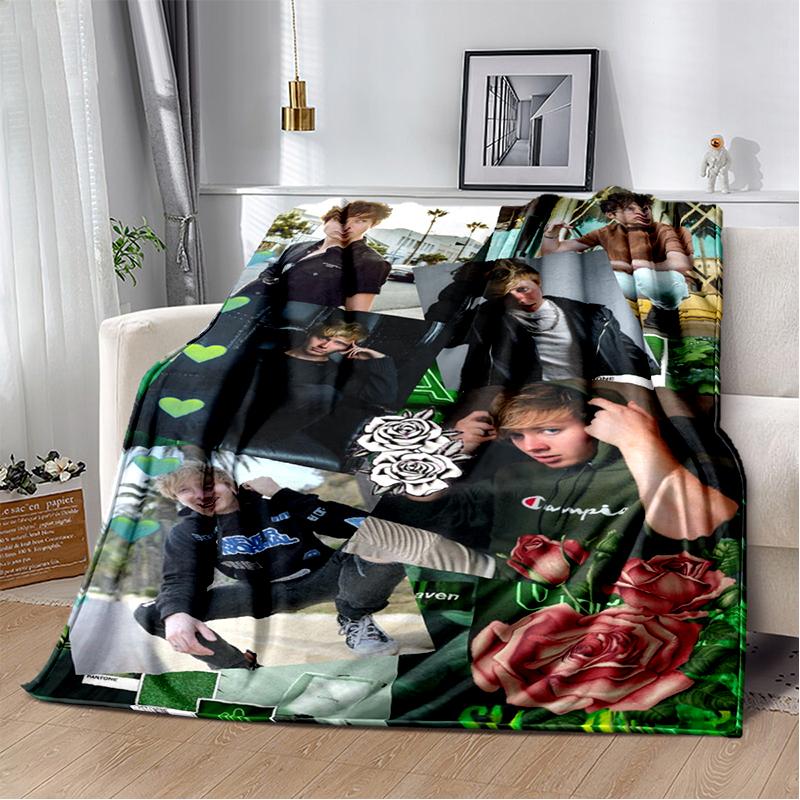 3D Плед Сэм и Колби XPLR Boys из Мягкой Фланели для Кровати, Спальни, Дивана, Пикника, Плед для Накидки на Улице, Подарок для Детей