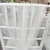 2pcs Pearl Tulle Chair Sashes 75x200cm Organza Fabric Sheer Tulle Chair Drapes For Wedding Party Event Banquet Home Decoration