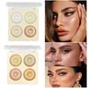 13g Practical Highlighter Palette Non-smudging Easy Coloring Cosmetics