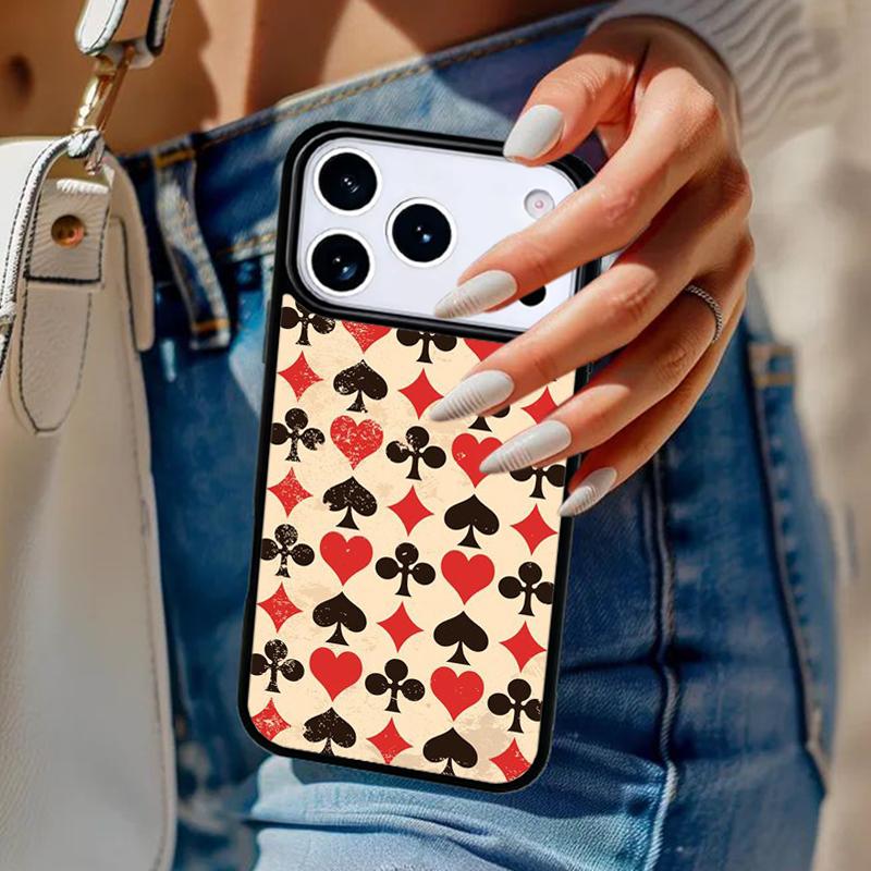КОЛЛЕКЦИЯ ИГРАЛЬНЫХ КАРТ ДЛЯ КАЗИНО Чехол для телефона Для iPhone 17 Air 14 15 13 12 Max Чехол Для Apple 14 15 16 16e 11 Pro Max Plus Coque