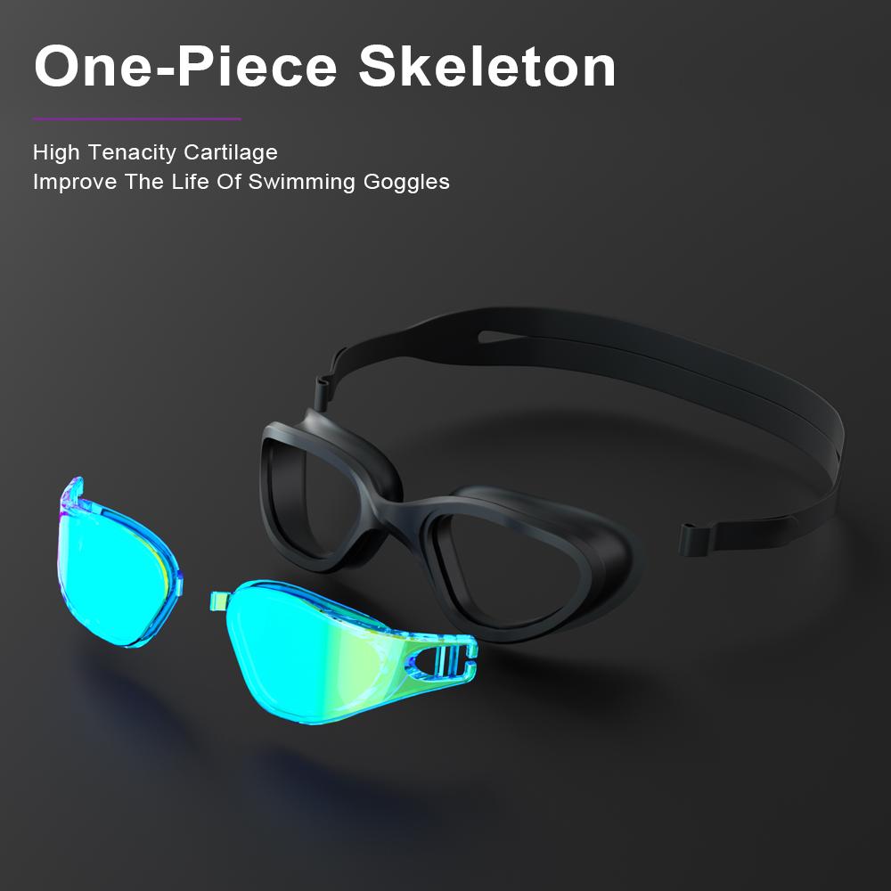 JSJM Новые очки для плавания HD Anti-Fog Профессиональные очки для плавания Силиконовые анти-УФ Регулируемые очки для плавания Взрослые унисекс