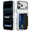 18pro Прозрачный чехол-держатель с двумя слотами для карт для iPhone 18 Pro Max 15 17 Pro 16 12 13 11 Ударопрочный кошелек с слотом Жесткая крышка