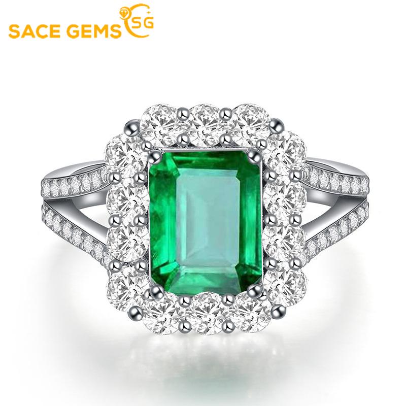 Sace Gems Классическое кольцо из медного сплава с цирконом, женские ювелирные изделия, свадебный подарок, открытая вечеринка