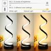 Dimmable LED Spiral Table Lamp Finesse Decor Night Light USB Plug In 3 Color Bedside Lamps Desk Light Efficient Lighting Cute Light Lamp