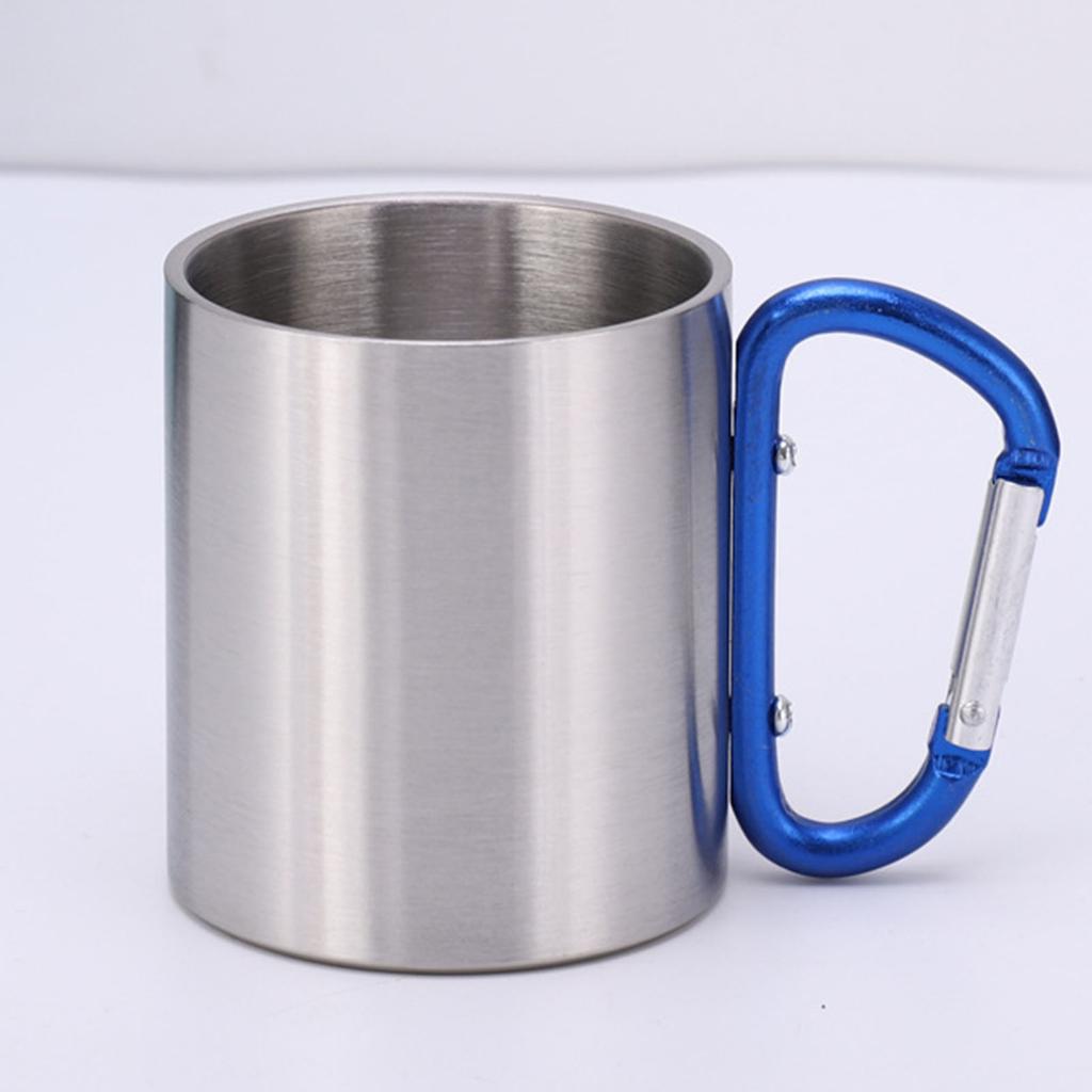 220 мл кружка для скалолазания пищевая полированная легкая полезная кружка с карабином и ручкой для скалолазания на открытом воздухе