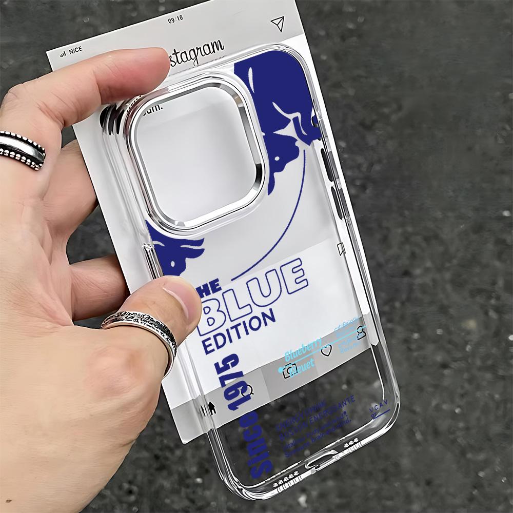 Модный Чехол B-bulles для IPhone 16 15 Plus 14 Pro 13 12 11 17 Pro Max 14 16 Plus 17 Air Силиконовый Прозрачный Мягкий Чехол