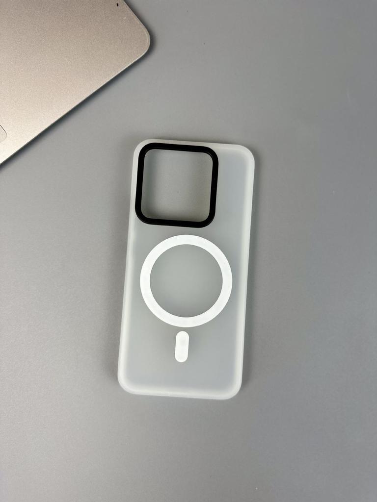 Магнитный чехол для мобильного телефона Xiaomi 14Pro с защитным покрытием Gauze и технологией Magsafe — простой и матовый дизайн для бизнеса