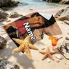 Custom Name Personalized Knight Rider Print Beach Towel, for Trip Camping Beach Party Home Decor, Birthday Gift for Family & Friends
