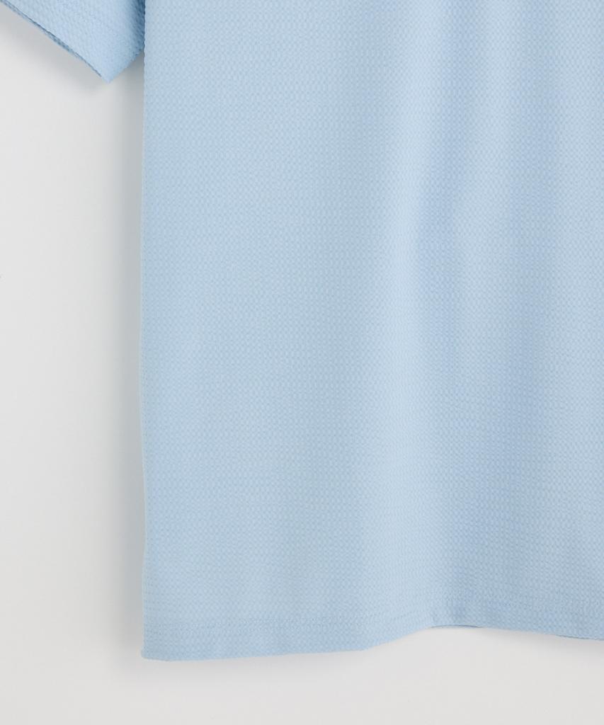 STCO Diems [Flexion] Seersque Collar Short Sleeve T-Shirt_Blue (Classic Fit)_Dtsxb06Csl