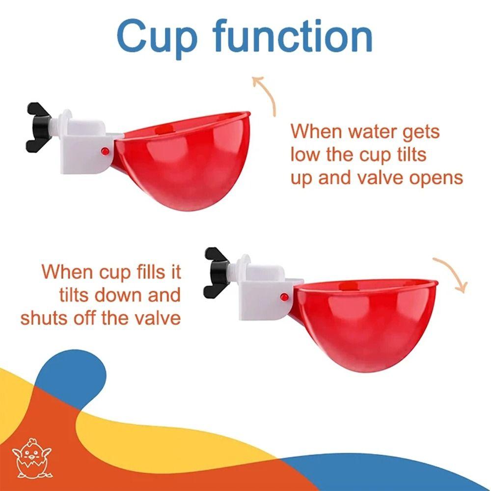 4 шт., набор для птицы, автоматическая поилка для кур, поилка для цыплят, утки, гуся