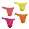 [Kurushu9] MOMONGA Мужские трусы-бикини, 4 шт., мужское нижнее белье, трусы-бикини, яркие цвета, нижнее белье в стиле фундоси, бикини-танга, 4S-105 (XXL)