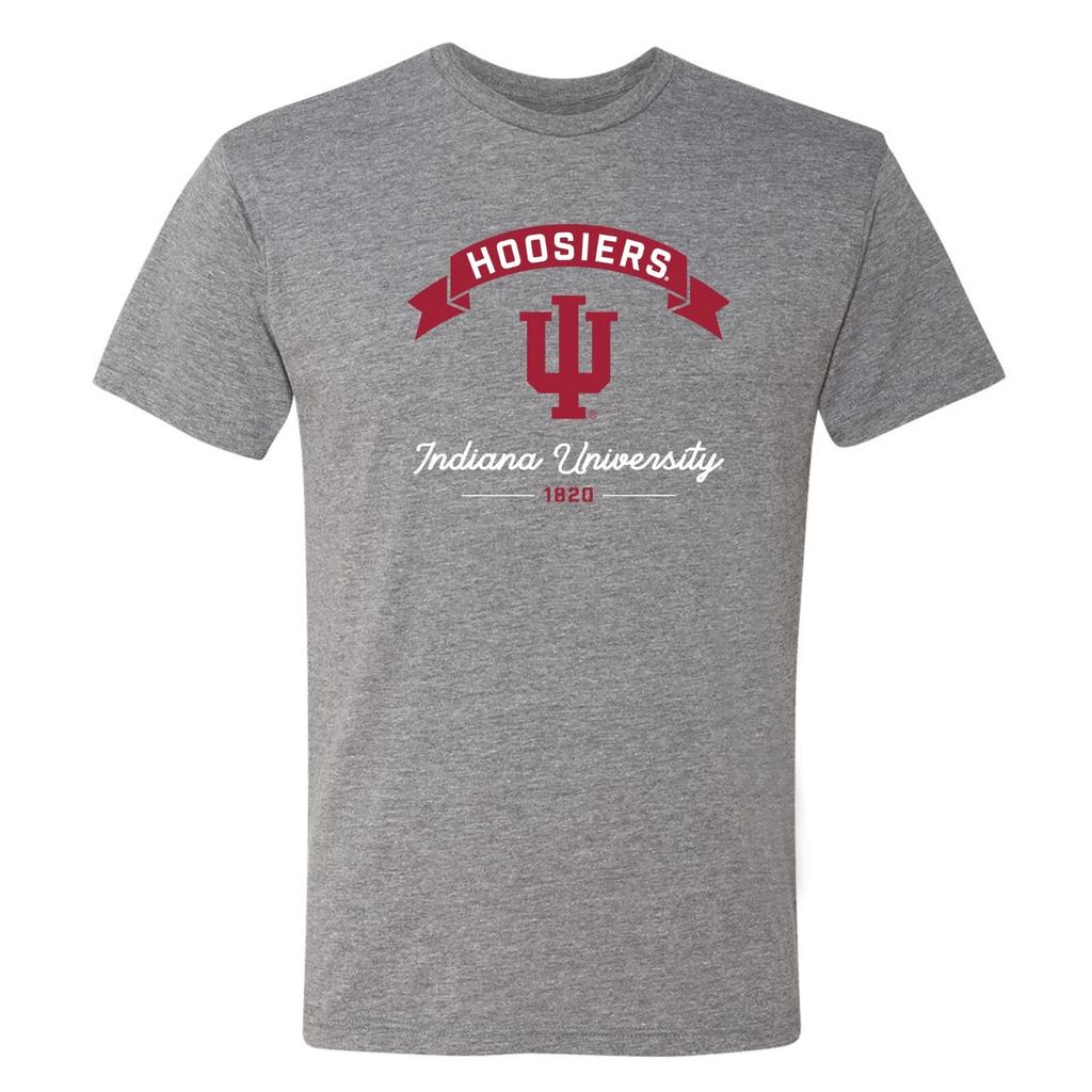Indiana Ribbon Arc NLA Triblend T-Shirt - Premium Heather