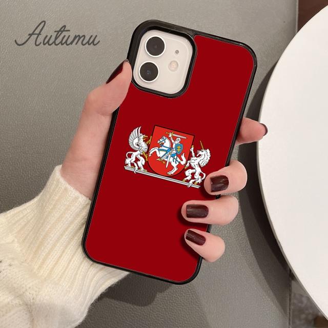 Чехол для телефона с флагом Литвы для iPhone 11, 12, 13, 14 Pro Max mini X XR XS SE 2020 5, 6S, 7, 8 Plus, Samsung Galaxy S21 S22, чехол