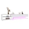 TV Cabinets, Low Panels, High-Gloss White Glass Dividers and Variable LED Lighting. It Combines Natural, Rustic Style with Modern Design.
