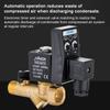 12 Inch Electronic Drain Valve Brass Automatic Timed Condensate Drain Valve 2-Way Unidirectional