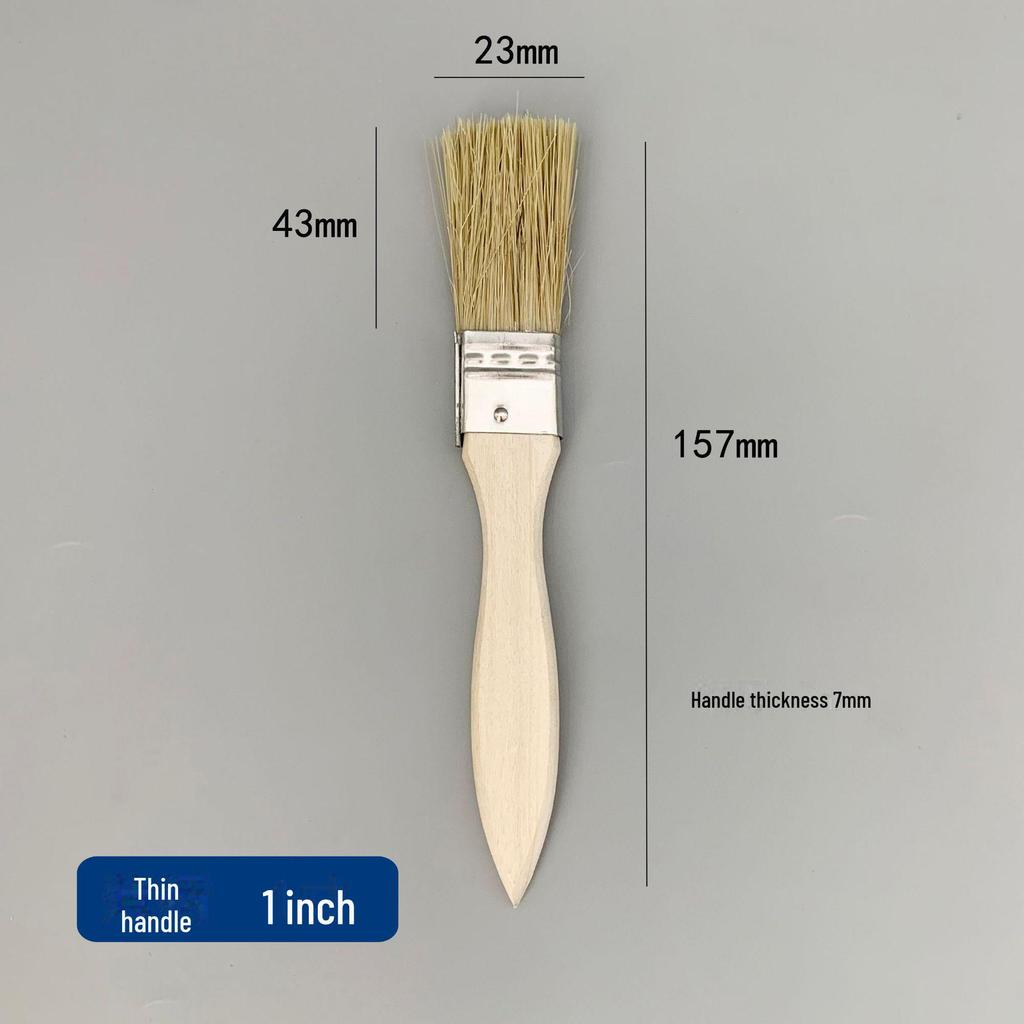 Щетка для барбекю и пыли из натуральной свиной шерсти - мягкая, коричневая, промышленная водонепроницаемая для домашнего использования