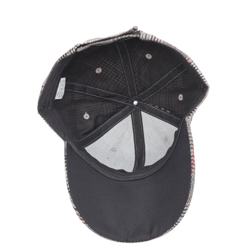 Women's Houndstooth Baseball Cap - Spring and Autumn Outdoor Sunshade Hat with Curved Brim Perfect for Casual Daily Wear and Sun Protection