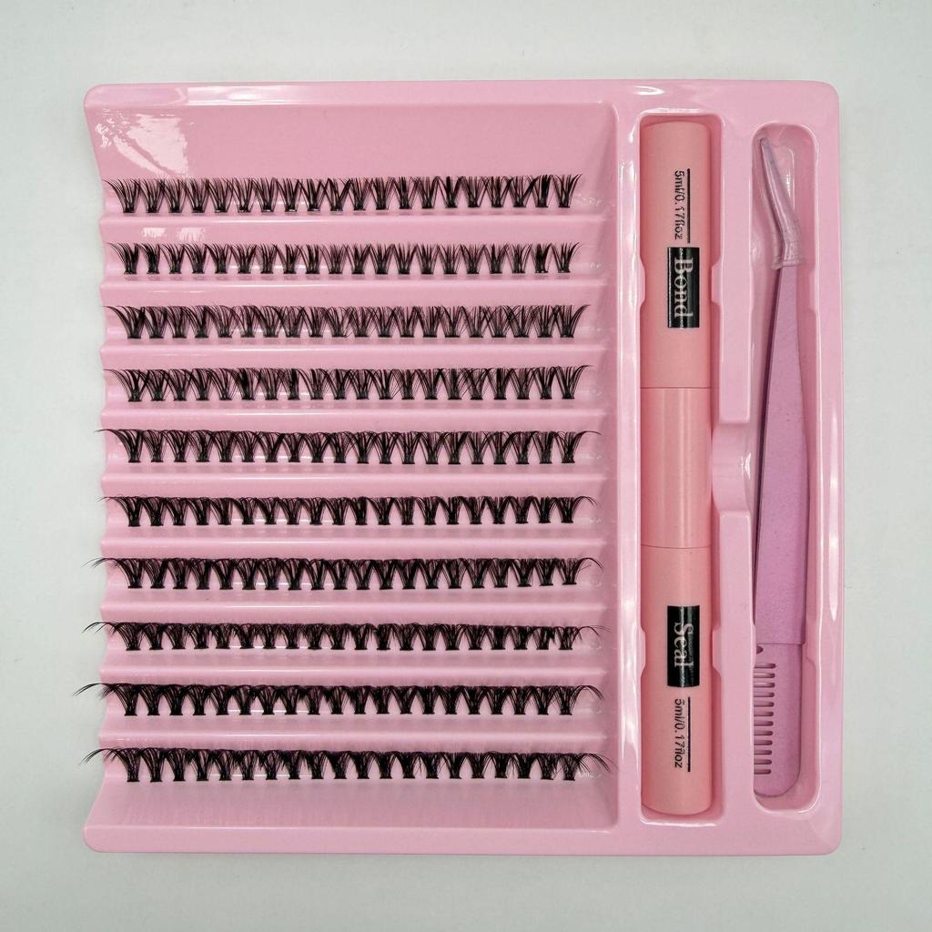 DIY Наращивание ресниц - Сегментированные 30D, 40D, 50D, 80D для самостоятельного нанесения