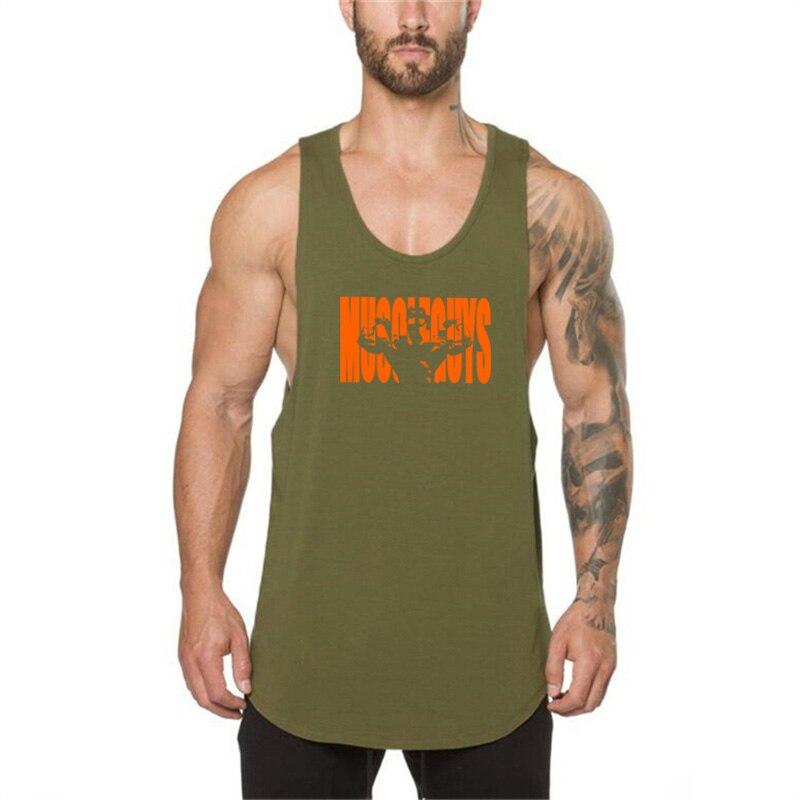 Muscleguys Брендовая одежда для бодибилдинга, Мужская спортивная одежда для фитнеса, стрингеры, майка, мужская спортивная одежда, майки, рубашка без рукавов, майка для тренировок
