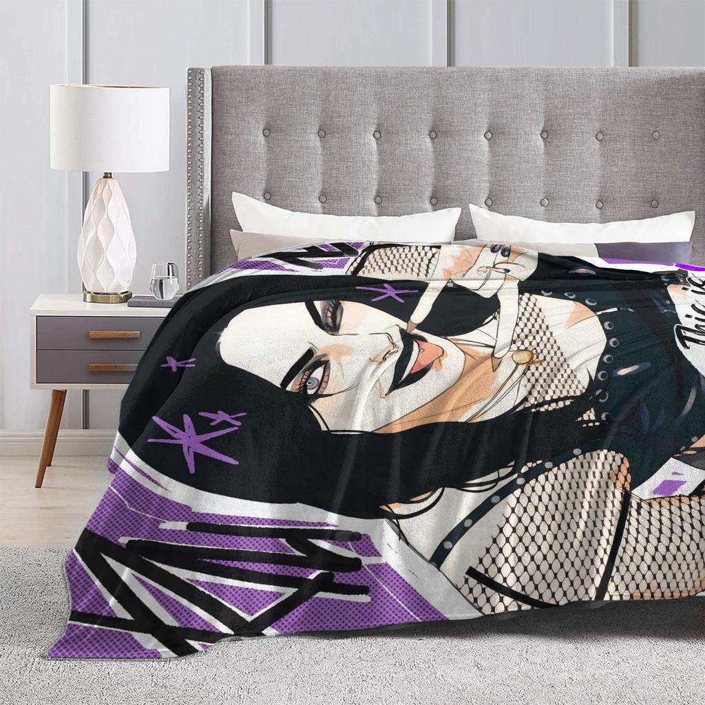 Теплое Мягкое ОдеялоДетское Одеяло для Путешествий на Самолете Rhea Ripley Мультяшное Искусство Плед Фланелевое Покрывало для Спальни Пушистое Покрывало для Дивана-Кровати