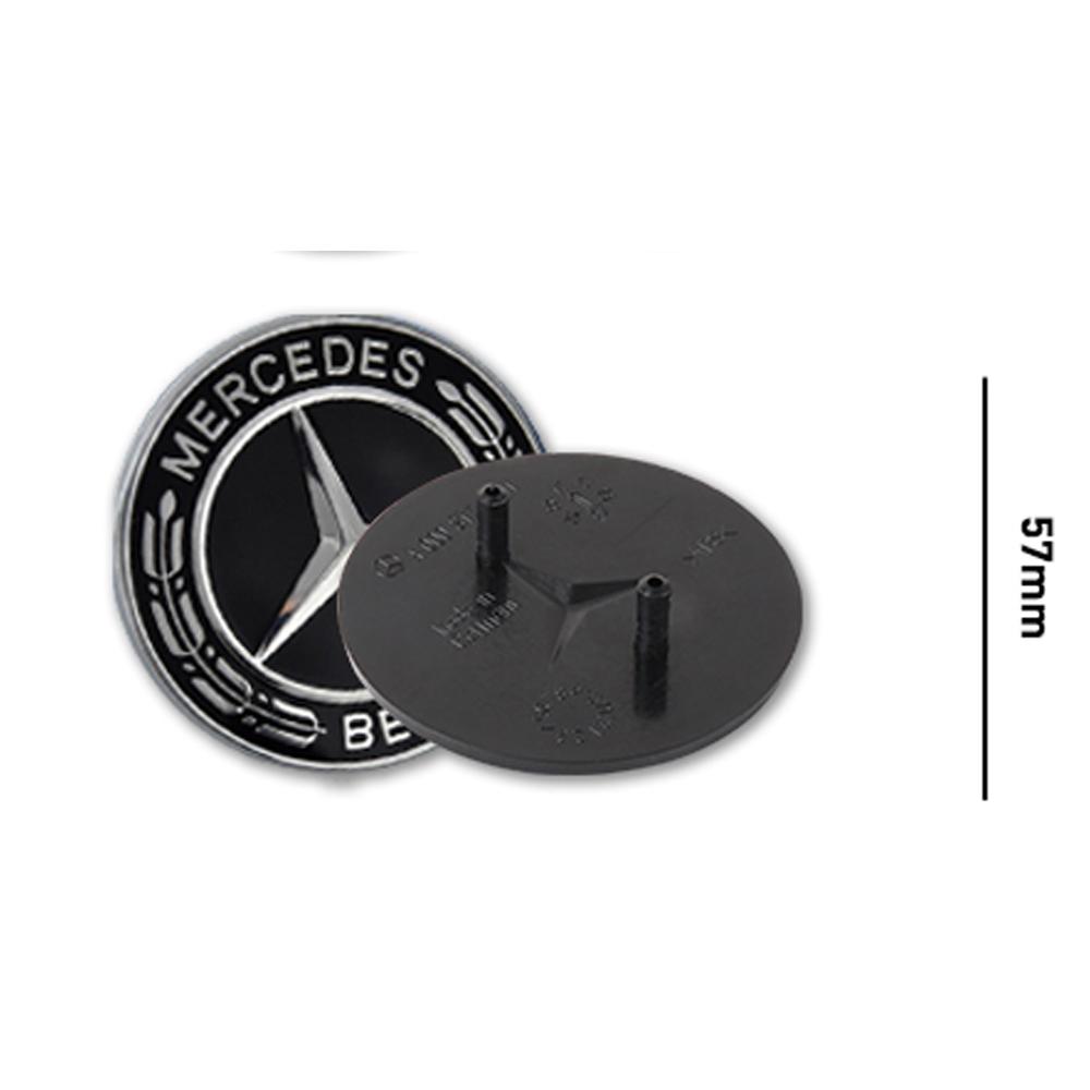 57mm Car Front Hood Emblem For MB MERCEDES BENZ Original W209 W210 W211 W212 W176 W203 W204 W205 Cover Decor Refit Accessories AH1