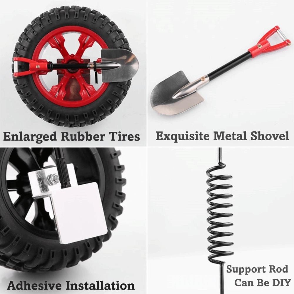 4in Tire Modle Car Trunk Pendant Simulation Motorcycle Tail Ornaments Vehicle Decoration